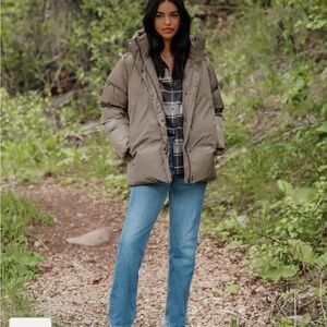 Jenni Kayne sage puffer jacket coat small sage